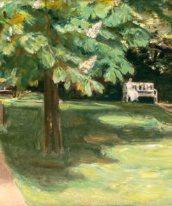 Banco de jardim sob o castanheiro – castanhas florescendo – Max Liebermann Max Liebermann Master Apollon