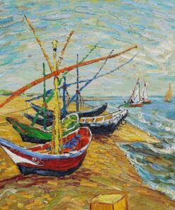 Barcos nas Saintes-Maries – Van Gogh Vincent Van Gogh Master Apollon