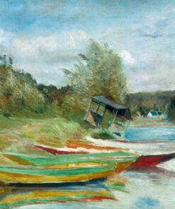 Barcos e Cabana – Caillebotte Gustave Caillebotte Master Apollon