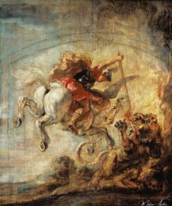 Bellérophon montando Pégaso e combatendo a Quimera – Peter Paul Rubens Peter Paul Rubens Master Apollon