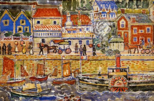 Aterrissagem de Barco, Dinnard – Maurice Prendergast Maurice Prendergast Master Apollon