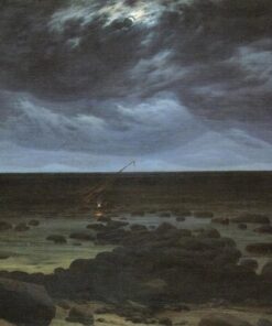À Beira do Mar à Luz da Lua – Caspar David Friedrich Caspar David Friedrich Master Apollon