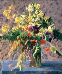 Balde de flores com botões de papoulas e íris – Camille Pissarro Camille Pissarro Master Apollon