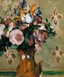 Bule de flores em um vaso I marrom – Paul Cézanne Paul Cézanne Master Apollon