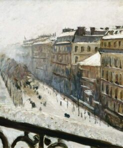 Boulevard Haussmann sob a neve – Caillebotte Gustave Caillebotte Master Apollon