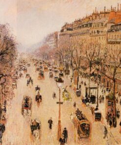 Boulevard Montmartre de Manhã, tempo cinza – Camille Pissarro Camille Pissarro Master Apollon