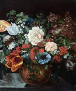Bouquet de flores – Gustave Courbet Gustave Courbet Master Apollon