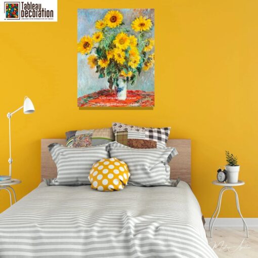 Bouquet de girassóis – Claude Monet quadro de flores Claude Monet Master Apollon 5