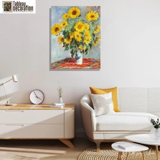 Bouquet de girassóis – Claude Monet quadro de flores Claude Monet Master Apollon 6