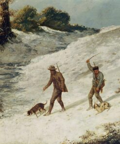 Braconniers na neve – Gustave Courbet Gustave Courbet Master Apollon
