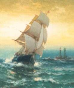 Briga de Sandy Hook, c. 1870 – Edward Moran Edward Moran Master Apollon