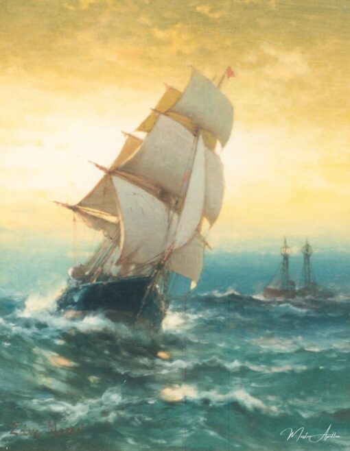 Briga de Sandy Hook, c. 1870 – Edward Moran Edward Moran Master Apollon