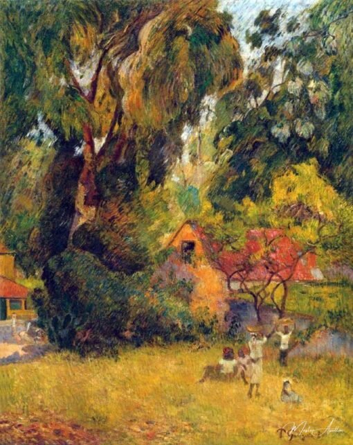 Cabanas sob as árvores – Paul Gauguin Paul Gauguin Master Apollon