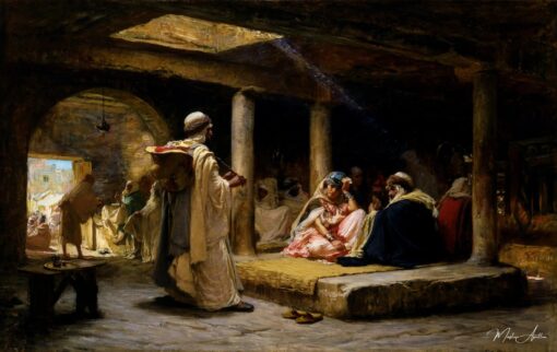 Café em Biskra, Argélia – Frederick Arthur Bridgman Frederick Arthur Bridgman Master Apollon