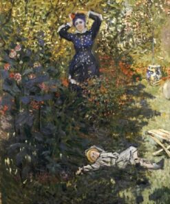 Camille e Jean Monet no jardim de Argenteuil – Claude Monet Claude Monet Master Apollon