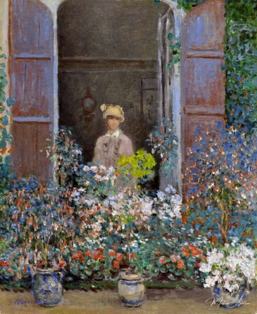 Camille Monet à sua janela, Argenteuil – Claude Monet Claude Monet Master Apollon