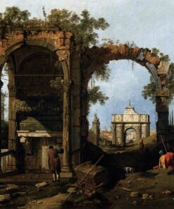 Capricho com ruínas clássicas e edifícios – Giovanni Antonio Canal Giovanni Antonio Canal Master Apollon