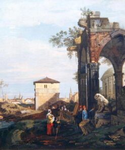 Capriccio com ruínas e Porta Portello em Pádua, por volta de 1760 – Giovanni Antonio Canal Giovanni Antonio Canal Master Apollon