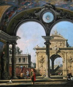 Capriccio de um arco do triunfo visto através de uma abóbada ornamentada, por volta de 1750 – Giovanni Antonio Canal Giovanni Antonio Canal Master Apollon
