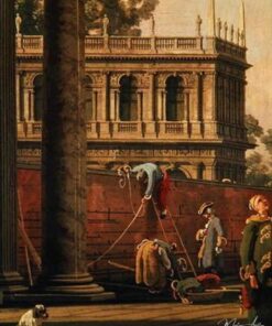 Capriccio de um homem escalando um muro (óleo sobre tela) – Giovanni Antonio Canal Giovanni Antonio Canal Master Apollon