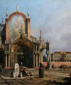 Capriccio de uma igreja, por volta de 1750 (óleo sobre tela) – Giovanni Antonio Canal Giovanni Antonio Canal Master Apollon