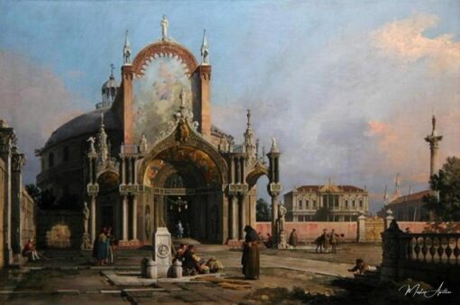 Capriccio de uma igreja, por volta de 1750 (óleo sobre tela) – Giovanni Antonio Canal Giovanni Antonio Canal Master Apollon 2