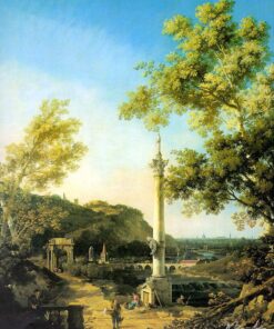Capricho: Paisagem de rio com uma coluna – Giovanni Antonio Canal Giovanni Antonio Canal Master Apollon