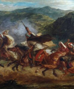 Cavalaria árabe exercitando uma carga – Eugène Delacroix Eugène Delacroix Master Apollon