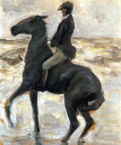 Cavaleiro na praia, de frente para a esquerda – Max Liebermann Max Liebermann Master Apollon