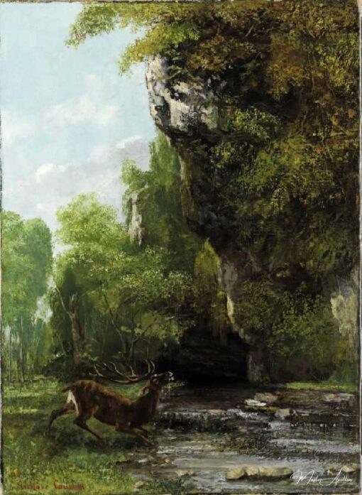Cervo em Apuros – Gustave Courbet Gustave Courbet Master Apollon 2