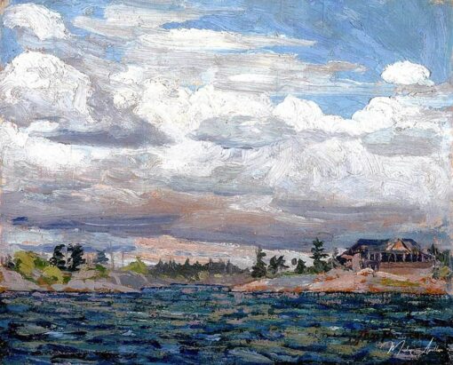 Chalet em uma costa rochosa – Tom Thomson Tom Thomson Master Apollon