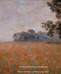 Campo de aveia com papoulas – Pintura de Monet Claude Monet Master Apollon