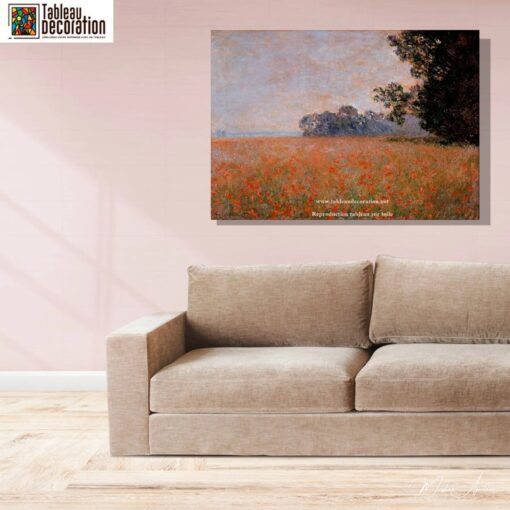 Campo de aveia com papoulas – Pintura de Monet Claude Monet Master Apollon 4