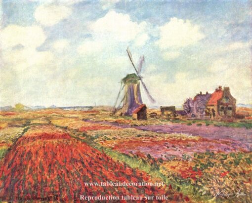 Campos de tulipas na Holanda – Quadro de Monet Claude Monet Master Apollon