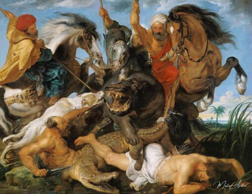 Caça ao hipopótamo e ao crocodilo – Peter Paul Rubens Peter Paul Rubens Master Apollon 2