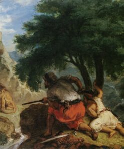 Caça ao leão no Marrocos – Eugène Delacroix Eugène Delacroix Master Apollon