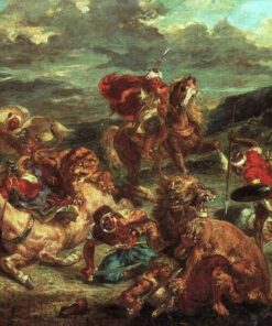 Caça de leão – Eugène Delacroix Eugène Delacroix Master Apollon
