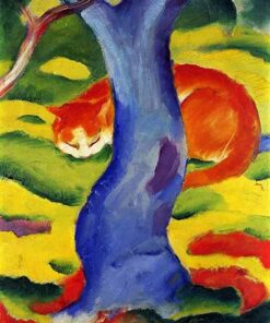 Chat atrás de uma árvore – Franz Marc Franz Marc Master Apollon