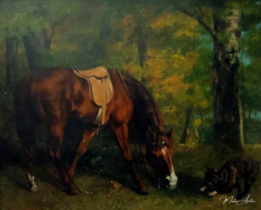 Cavalo na Floresta – Gustave Courbet Gustave Courbet Master Apollon