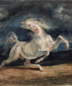 Cavalo assustado pela tempestade – Eugène Delacroix Eugène Delacroix Master Apollon