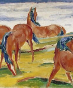 Cavalos no Pasto I – Franz Marc Franz Marc Master Apollon
