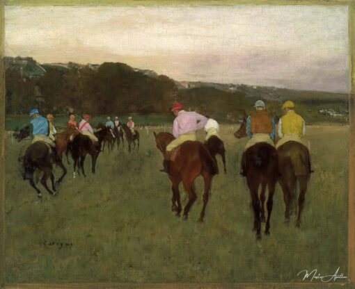 Cavalos de corrida em Longchamp – Edgar Degas Edgar Degas Master Apollon 2