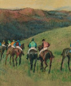 Cavalos de corrida em uma paisagem – Edgar Degas Edgar Degas Master Apollon