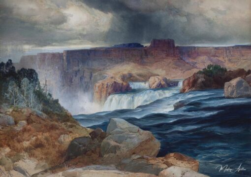 Chutes de Shoshone, Rio Snake, Idaho – Thomas Moran Thomas Moran Master Apollon 2