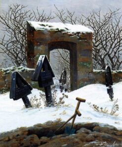 Cemitério sob a Neve – Caspar David Friedrich Caspar David Friedrich Master Apollon