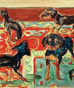 Cinco filhotes no tapete – Edvard Munch Edvard Munch Master Apollon