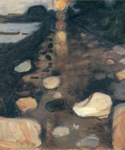 Clair de lune sur la plage – Edvard Munch em português brasileiro é: “Luz da Lua na Praia – Edvard Munch Edvard Munch Master Apollon