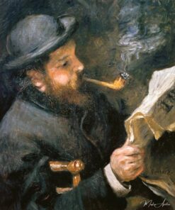 Claude Monet lendo um jornal – Pierre-Auguste Renoir Pierre-Auguste Renoir Master Apollon