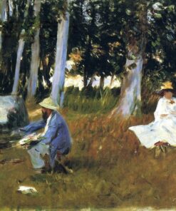 Claude Monet pintando à beira de um bosque – John Singer Sargent John Singer Sargent Master Apollon