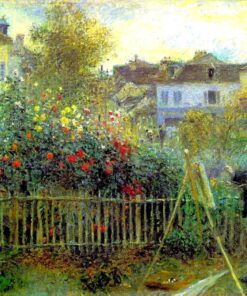 Claude Monet pintando em seu jardim em Argenteuil – Pierre-Auguste Renoir Pierre-Auguste Renoir Master Apollon